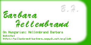 barbara hellenbrand business card